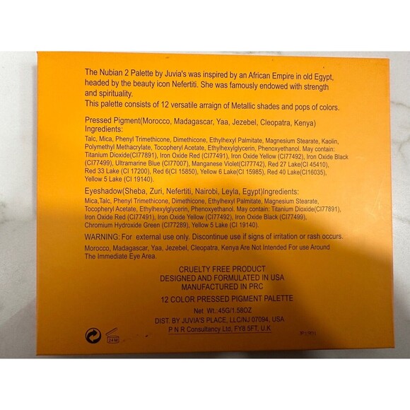 Juvia’s Place The Nubian 2‎ Eyeshadow Palette 100% Authentic New/SDS - Picture 3 of 3